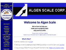 Tablet Screenshot of algen.com